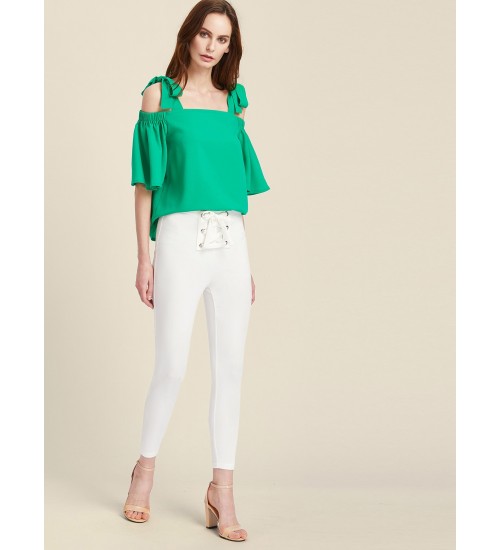 Grommet Lace Up Front Leggings